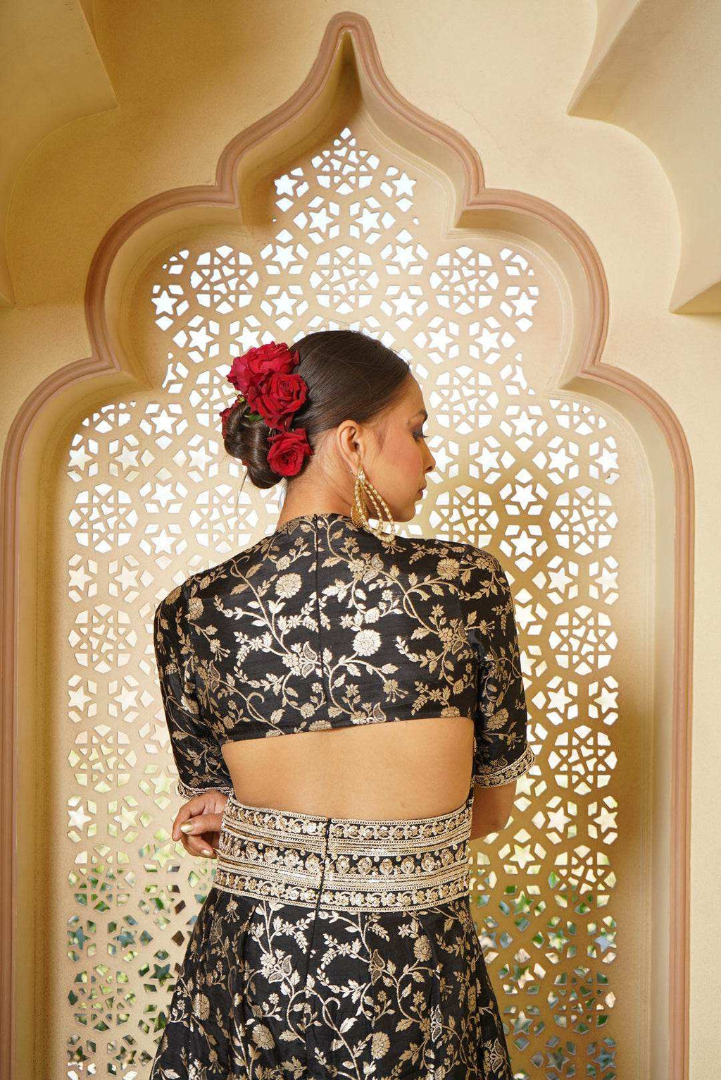 Tehzeeb Brocade Jumpsuit - Monk & Mei