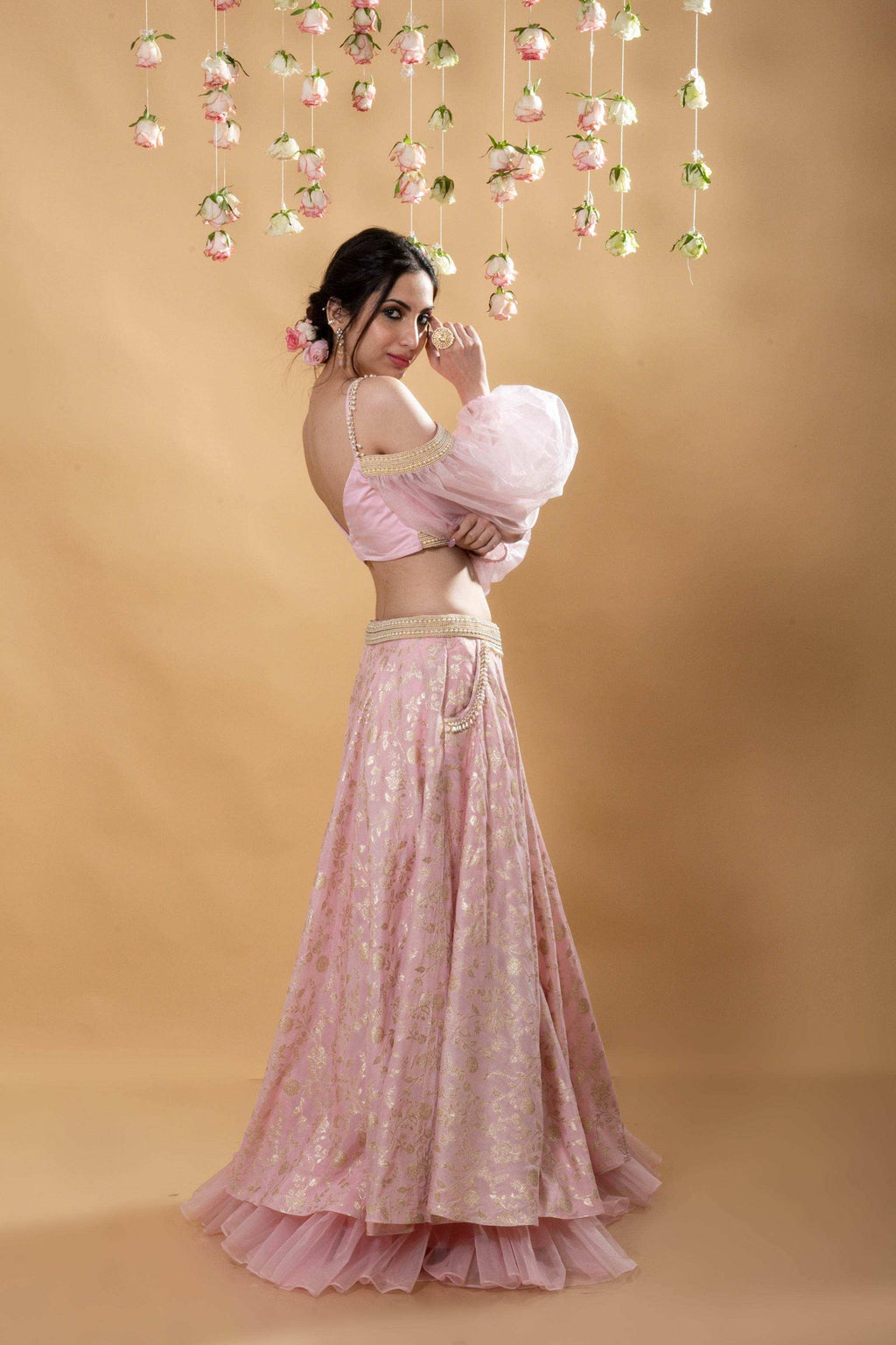 Tara Brocade Lehenga Set - Monk & Mei