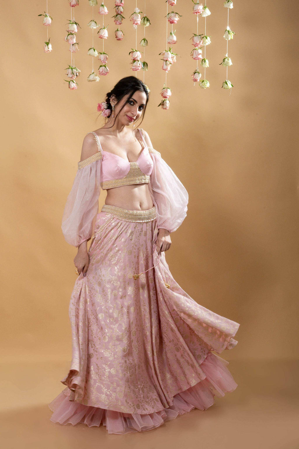 Tara Brocade Lehenga Set - Monk & Mei