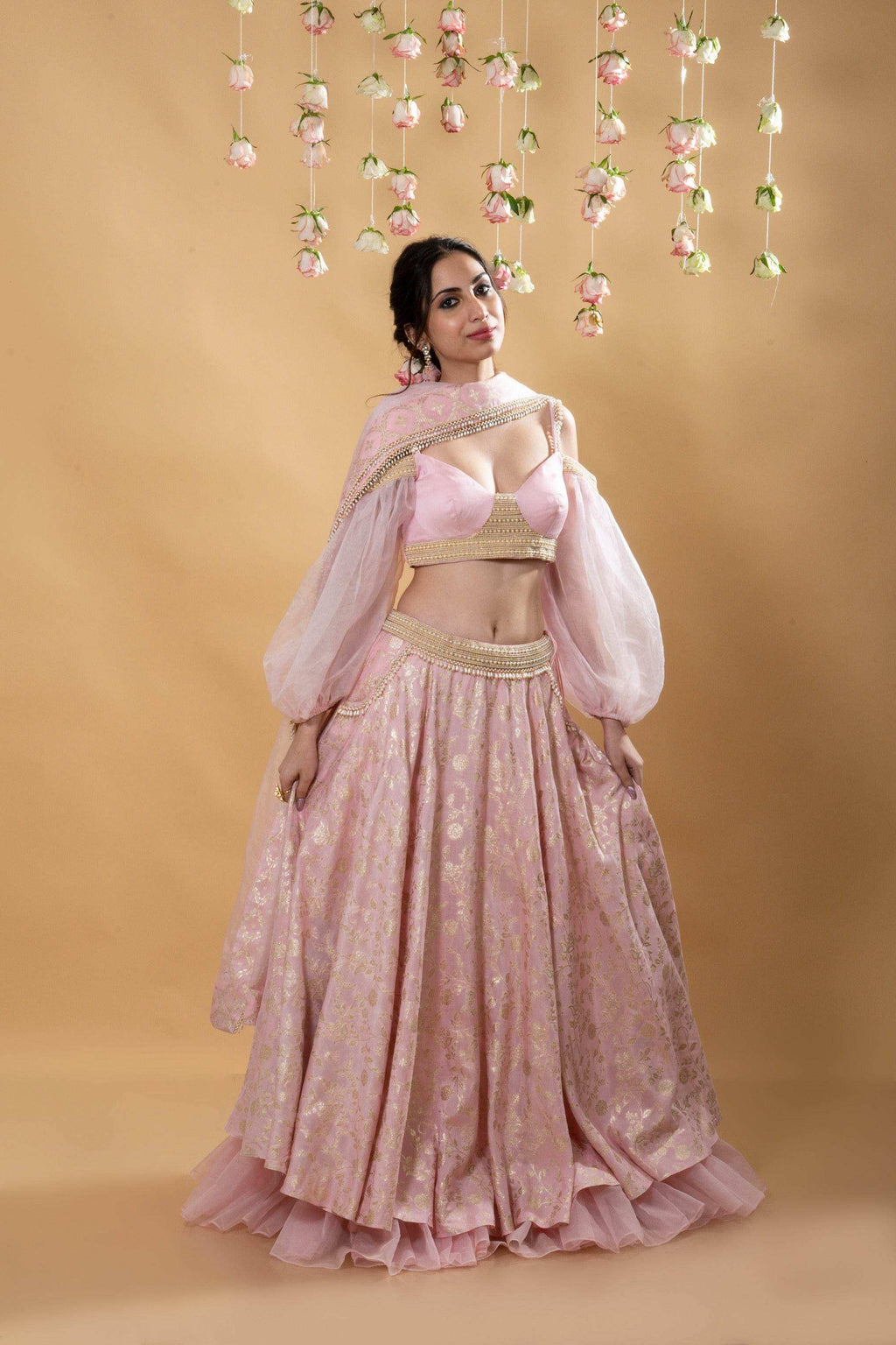 Tara Brocade Lehenga Set - Monk & Mei