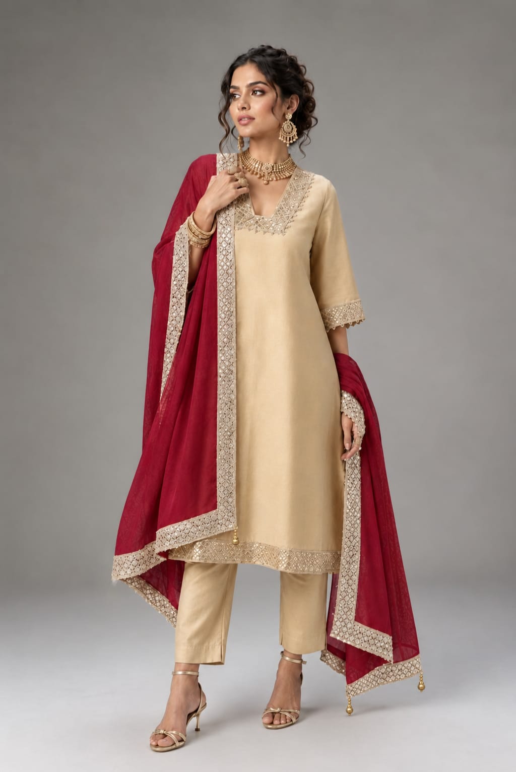 Zohra Set - Beige