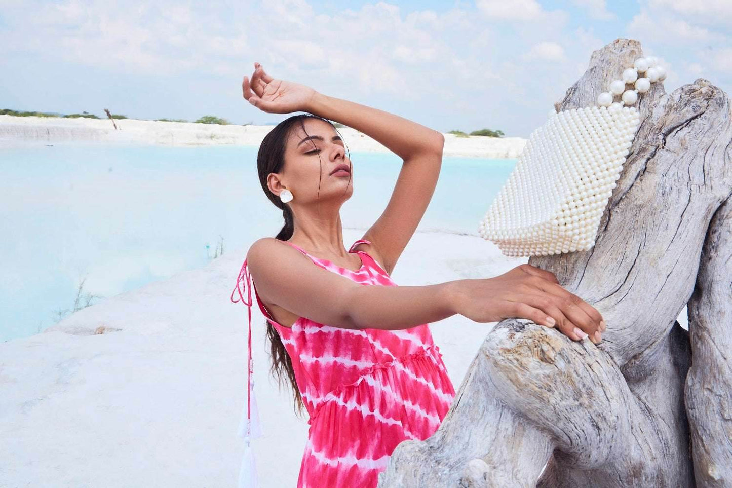 IRIS DRESS - Pink - Monk & Mei