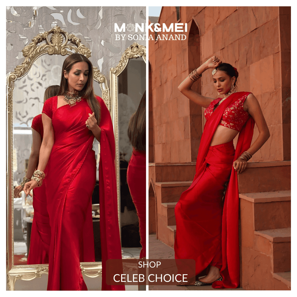 Ruhee Pre Draped Saree set - Monk & Mei