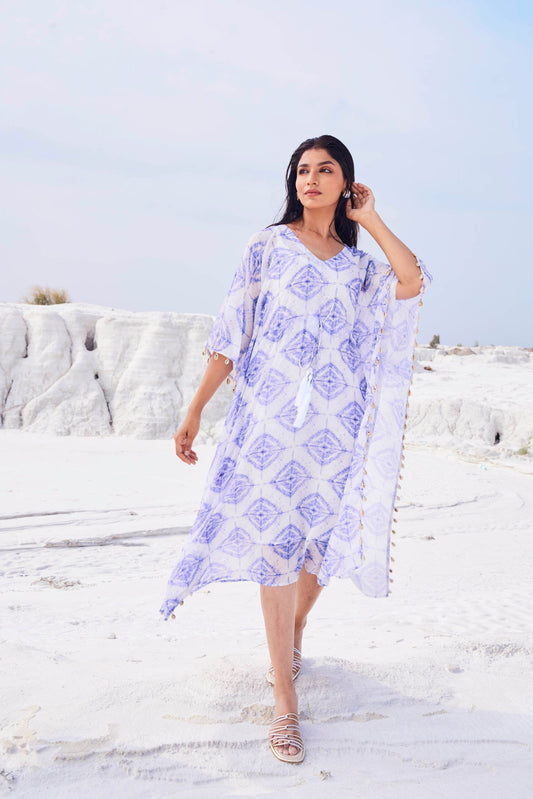 EVE KAFTAN WITH SLIP - Lavender