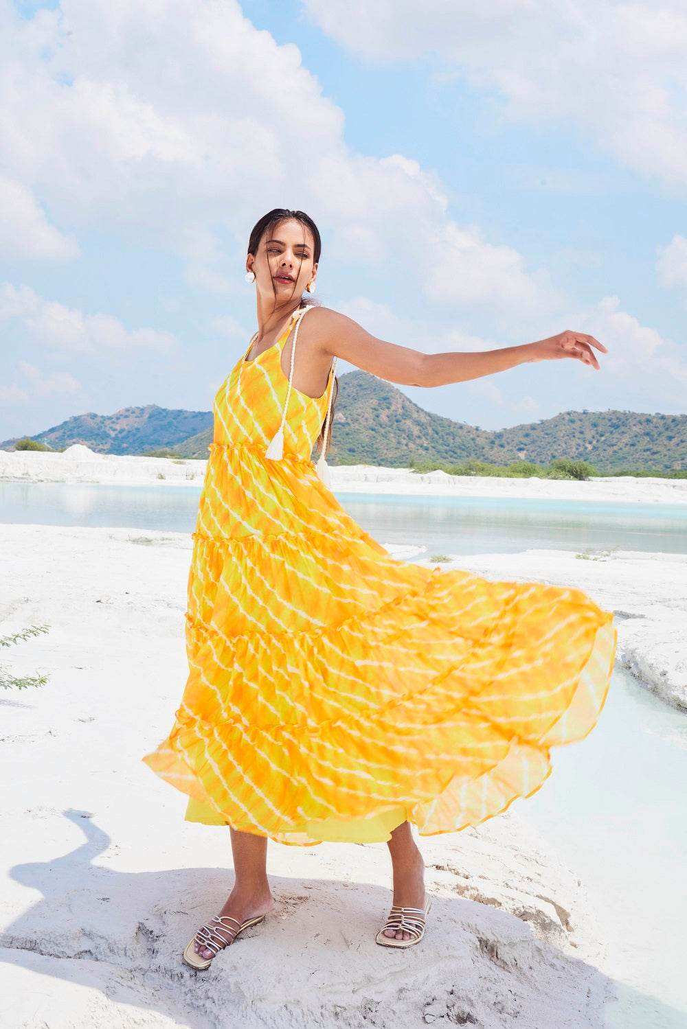 IRIS DRESS - Yellow - Monk & Mei