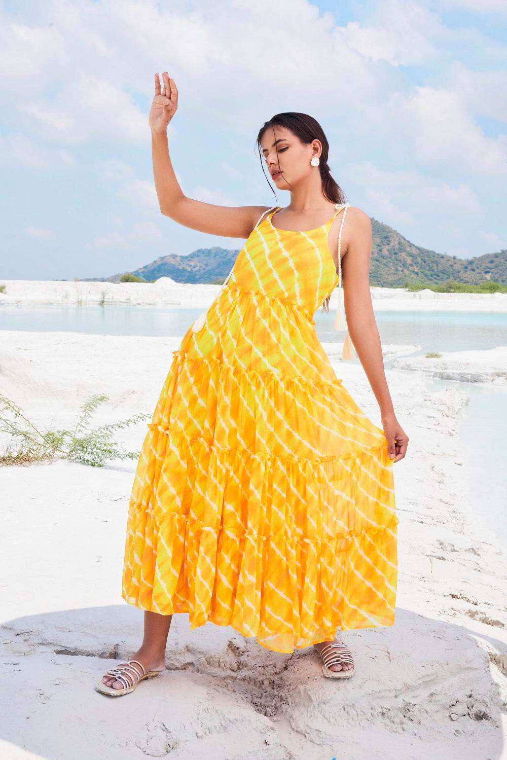 IRIS DRESS - Yellow - Monk & Mei