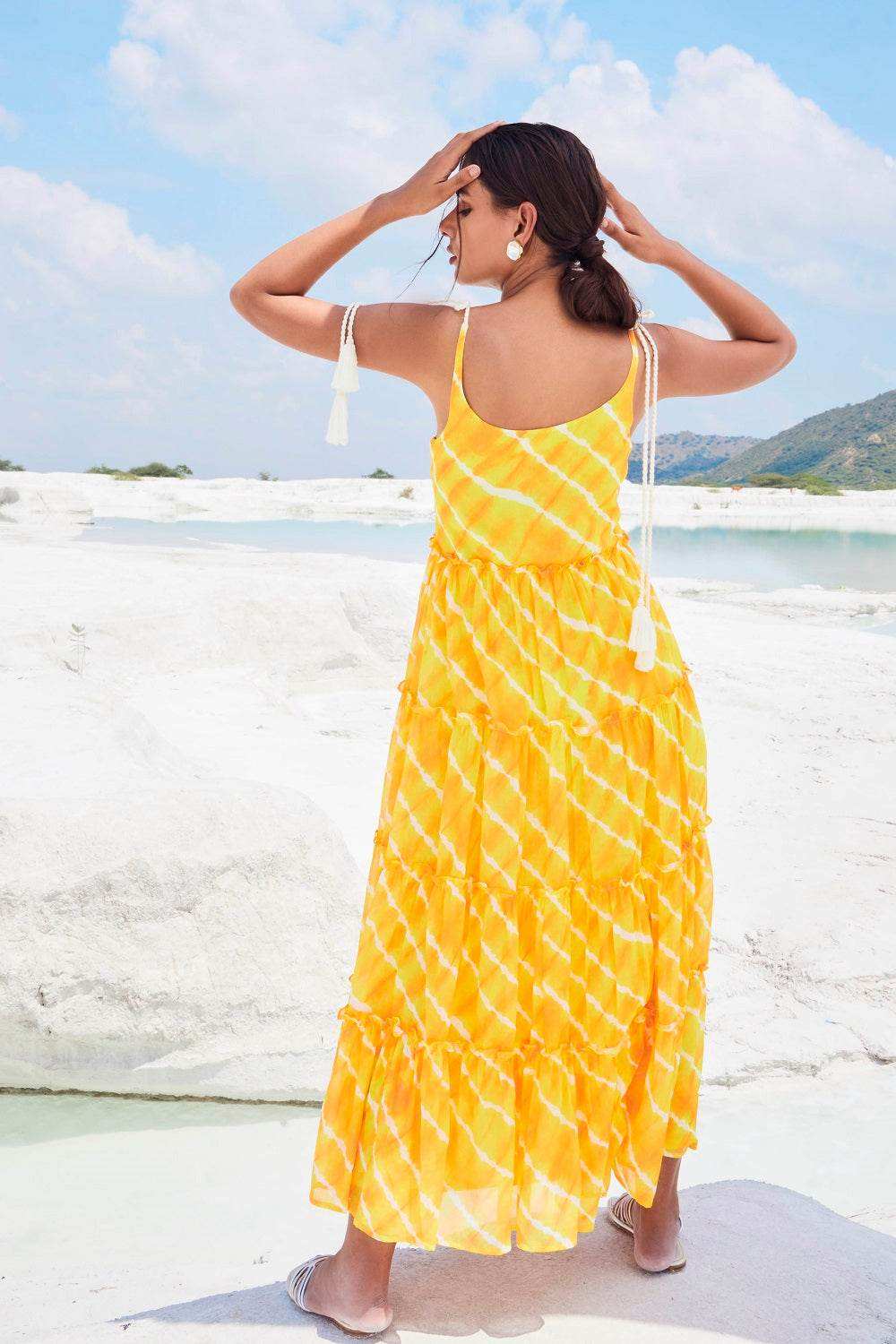 IRIS DRESS - Yellow - Monk & Mei
