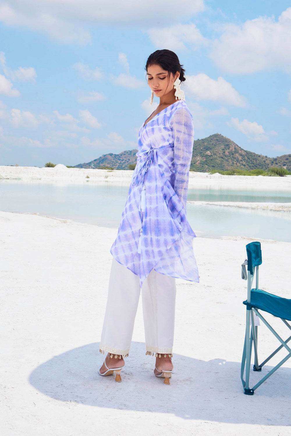 ZAARYA KURTA & PANTS - Lavender - Monk & Mei