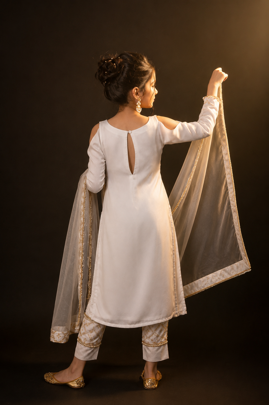 Emily White Kurta Set - White