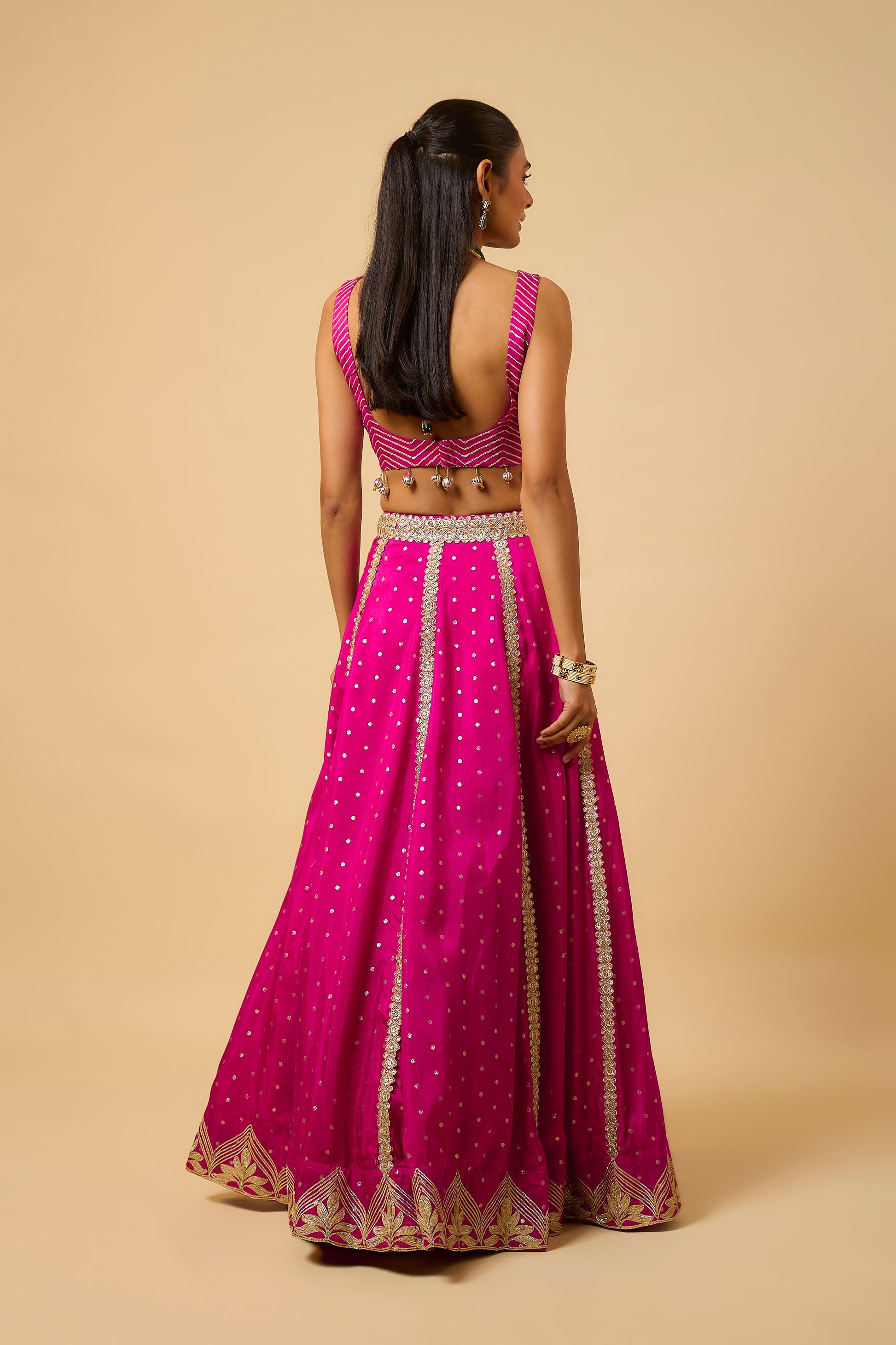 nafisa - Lehenga, kurta & Dupatta - Fuschia Pink