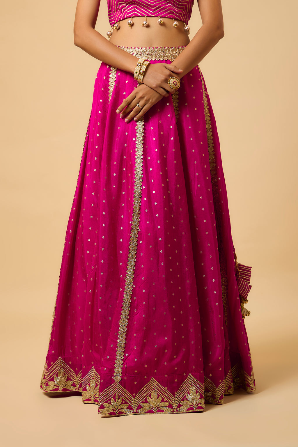 nafisa - Lehenga, kurta & Dupatta - Fuschia Pink