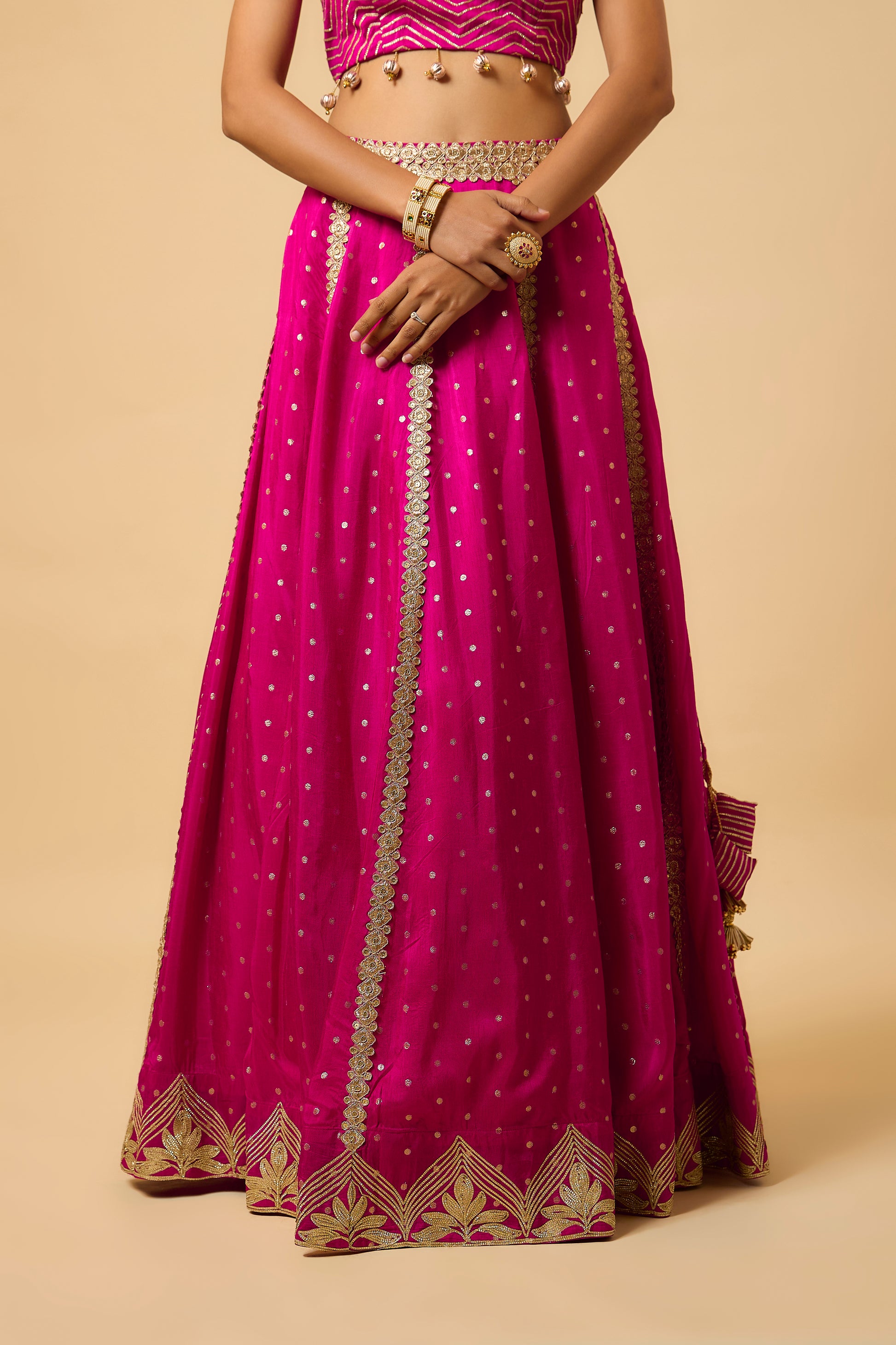 nafisa - Lehenga, kurta & Dupatta - Fuschia Pink