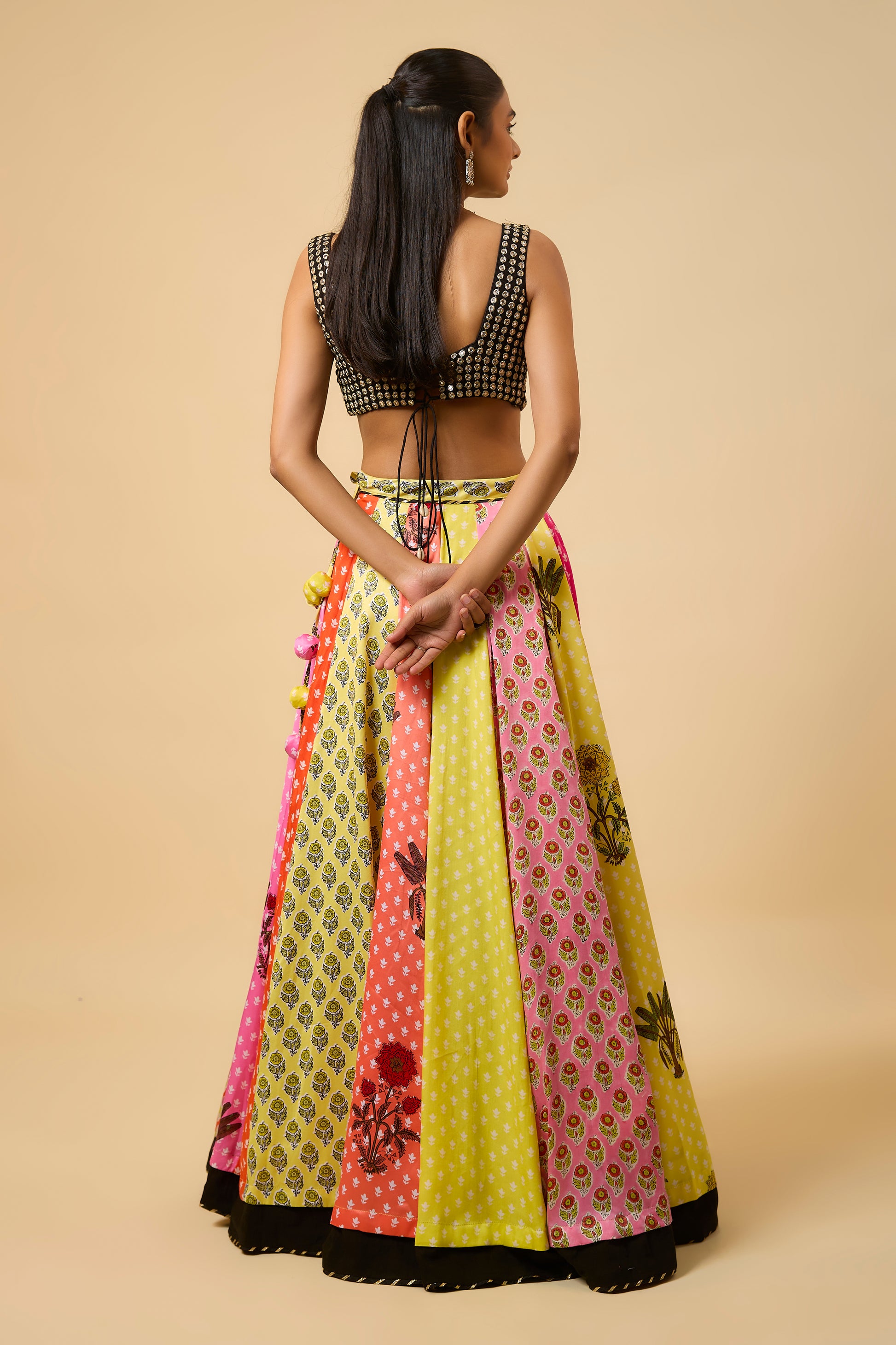 Kamini - Lahenga, Blouse  & Duppta - Multicolor
