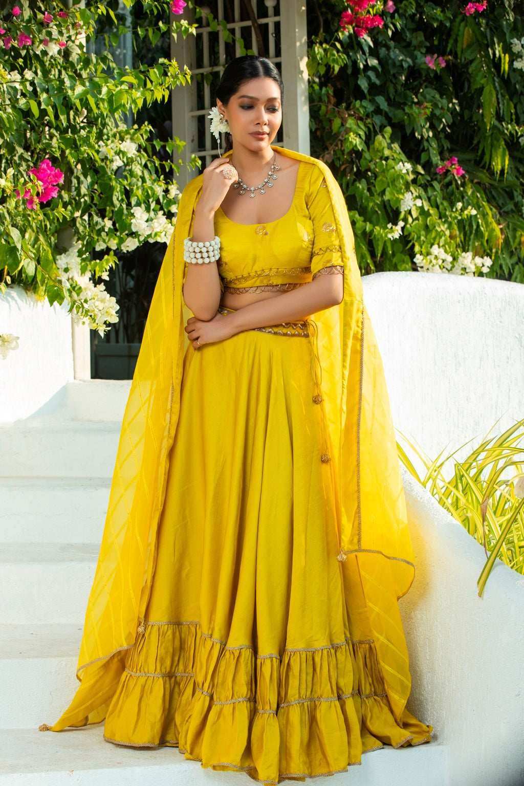 Gulmina - Lehenga Set - Monk & Mei
