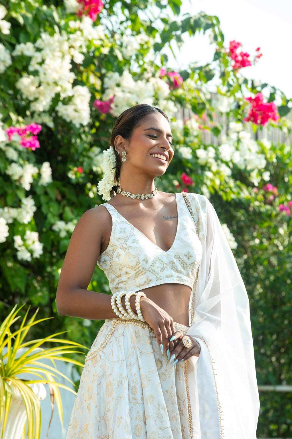 Chandini - Brocade Lehenga Set - Monk & Mei