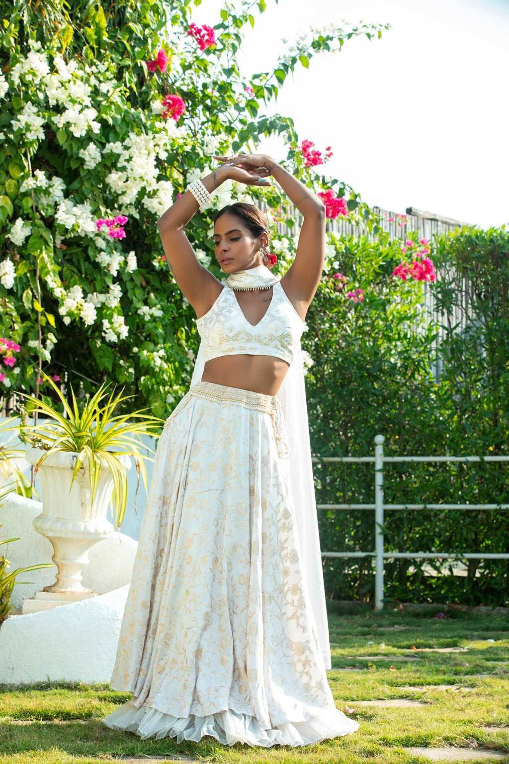 Chandini - Brocade Lehenga Set - Monk & Mei