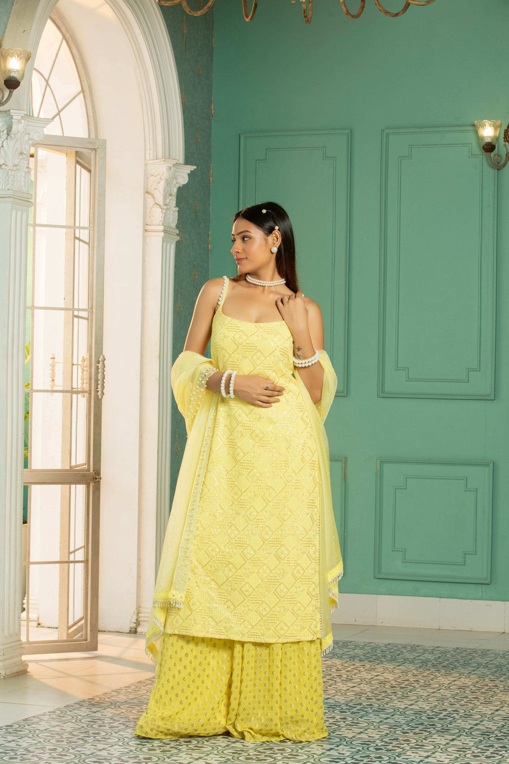 JEWEL - Kurta Set - Sunshine Yellow - Monk & Mei