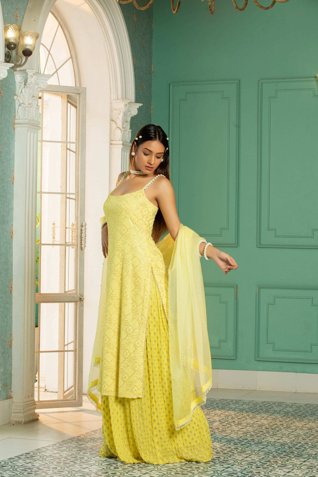 JEWEL - Kurta Set - Sunshine Yellow - Monk & Mei