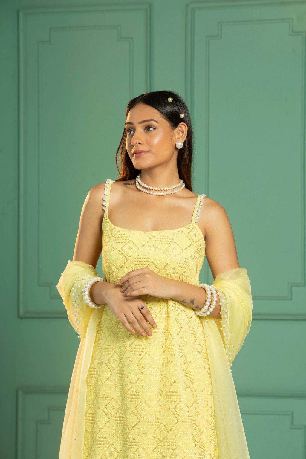 JEWEL - Kurta Set - Sunshine Yellow - Monk & Mei
