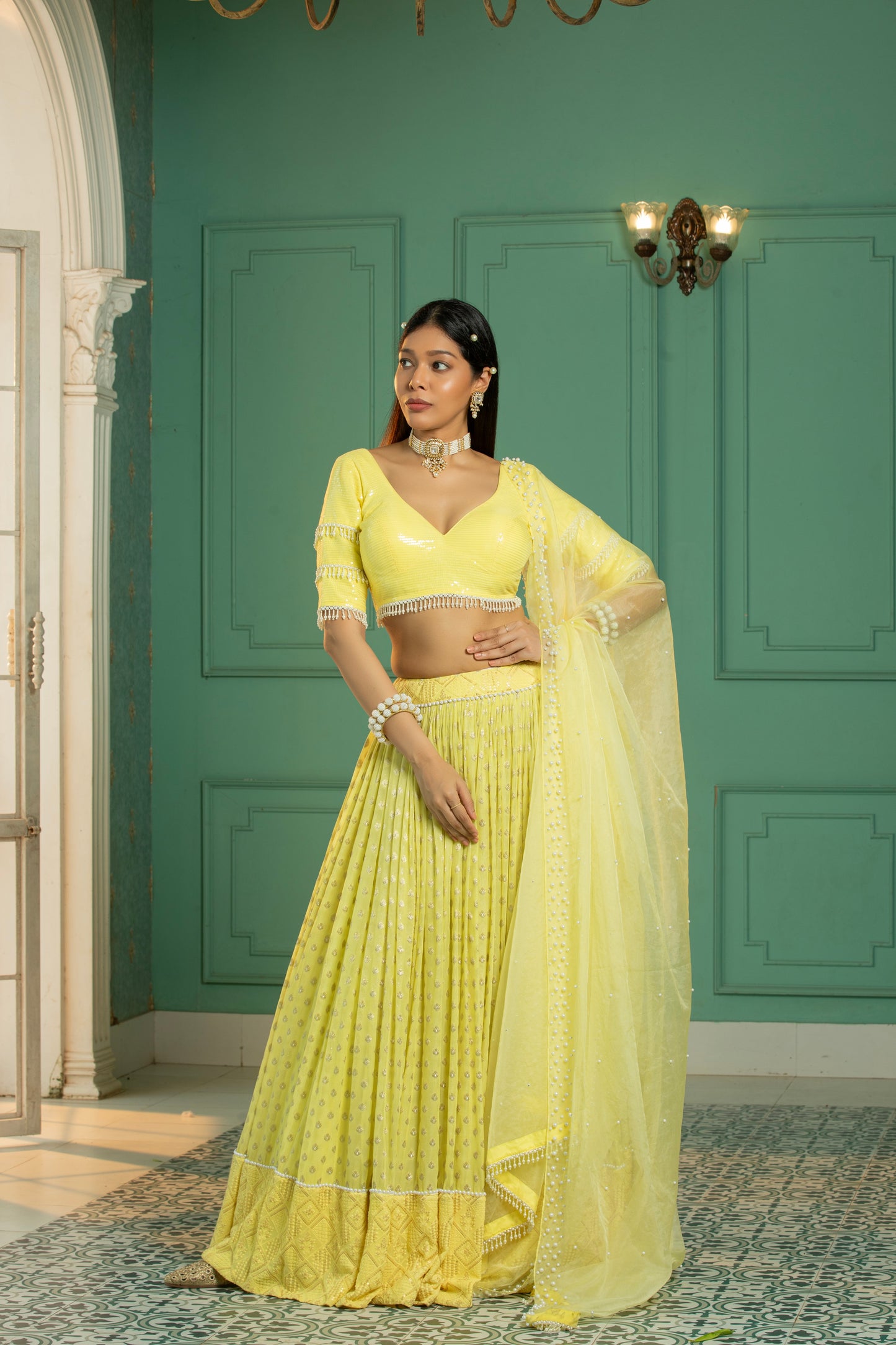 IVY - Lehenga Set - Sunshine Yellow