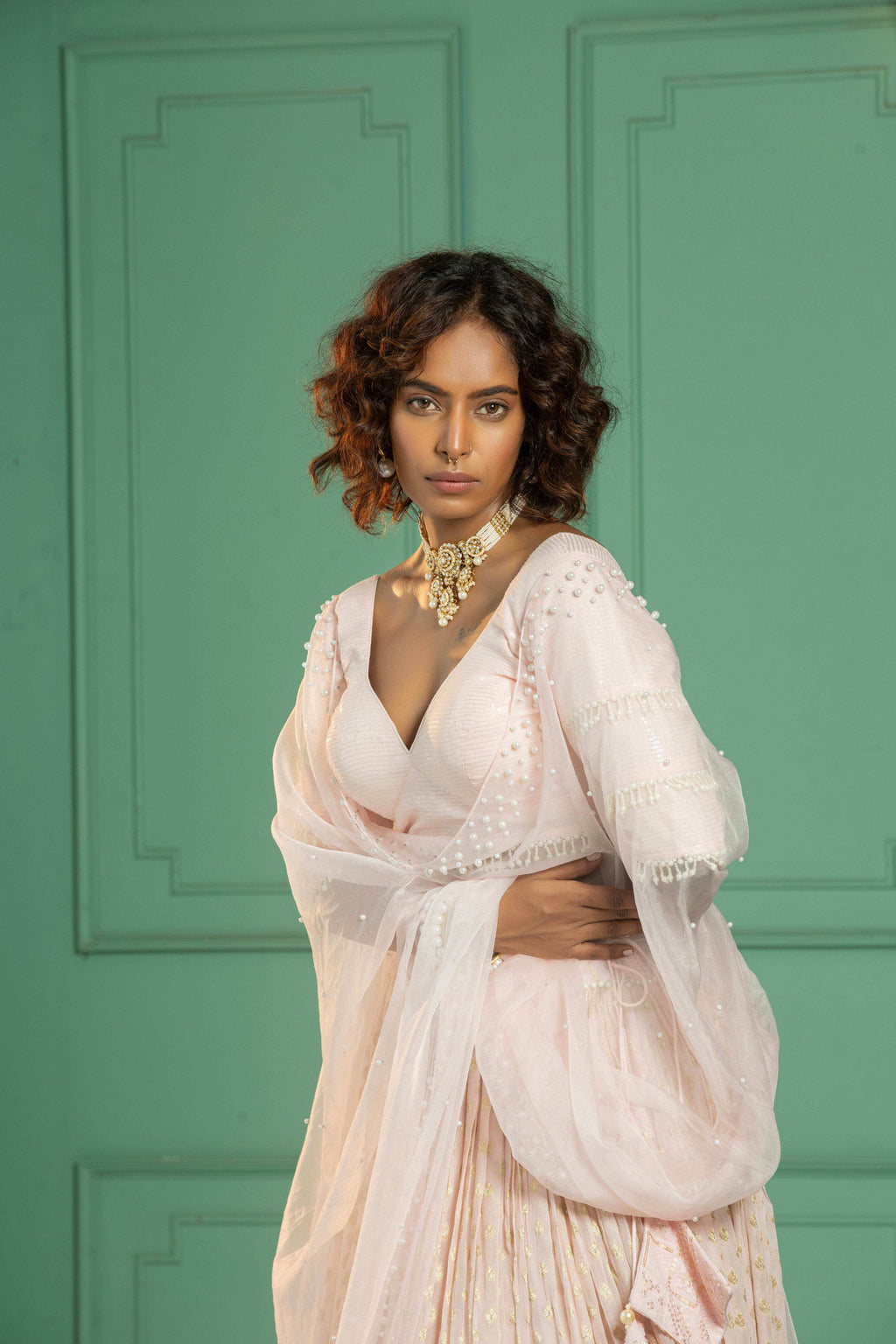 IVY - Lehenga Set - Rose Pink - Monk & Mei