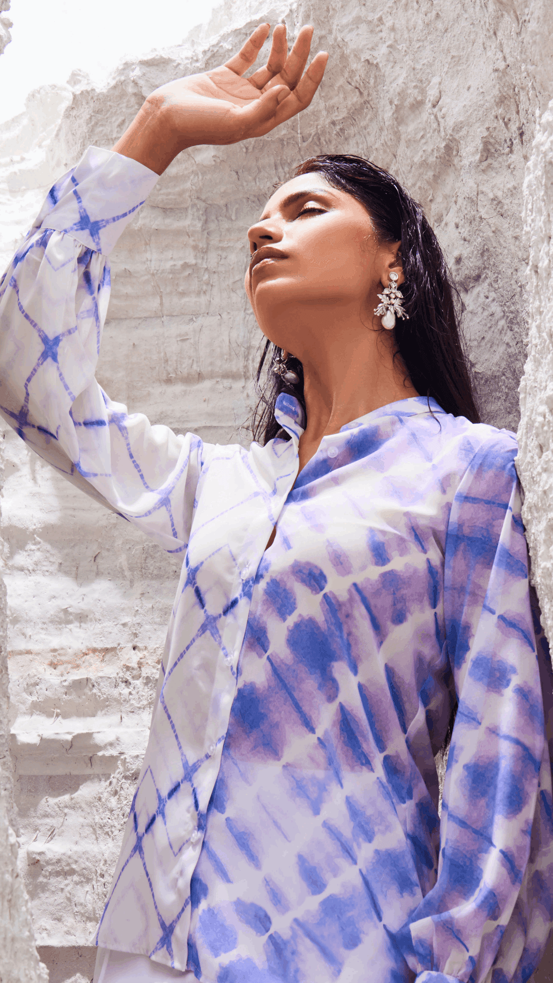 MARIAH SHIRT TOP - Lavender - Monk & Mei