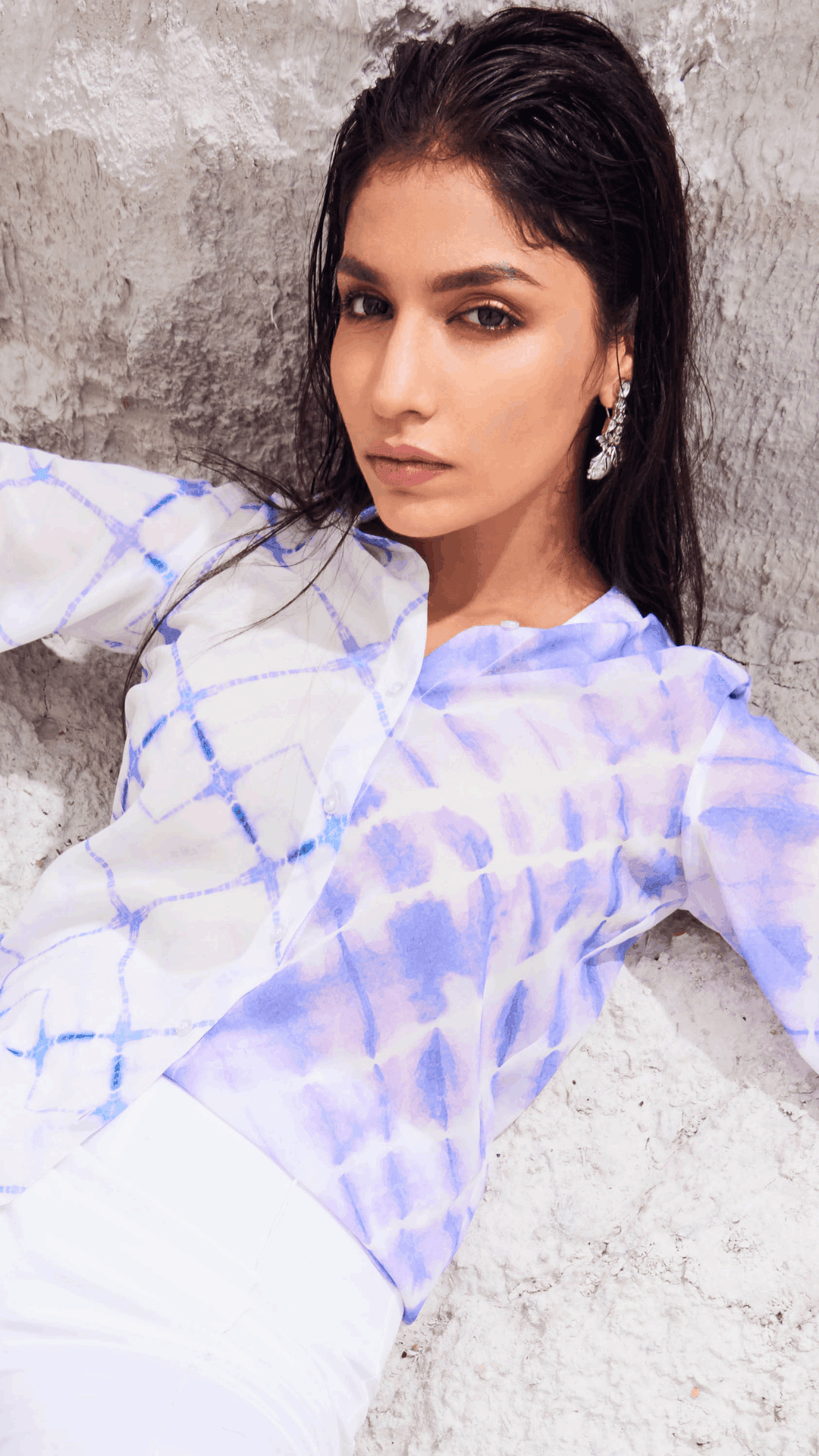 MARIAH SHIRT TOP - Lavender - Monk & Mei