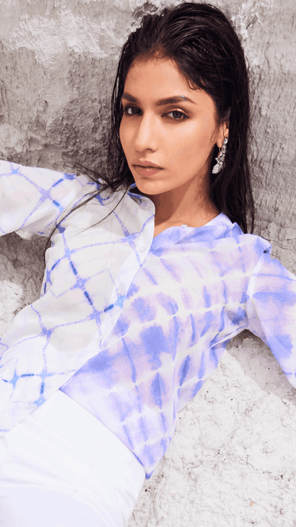 MARIAH SHIRT TOP - Lavender - Monk & Mei