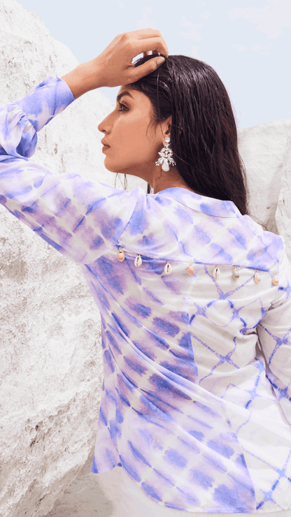 MARIAH SHIRT TOP - Lavender - Monk & Mei