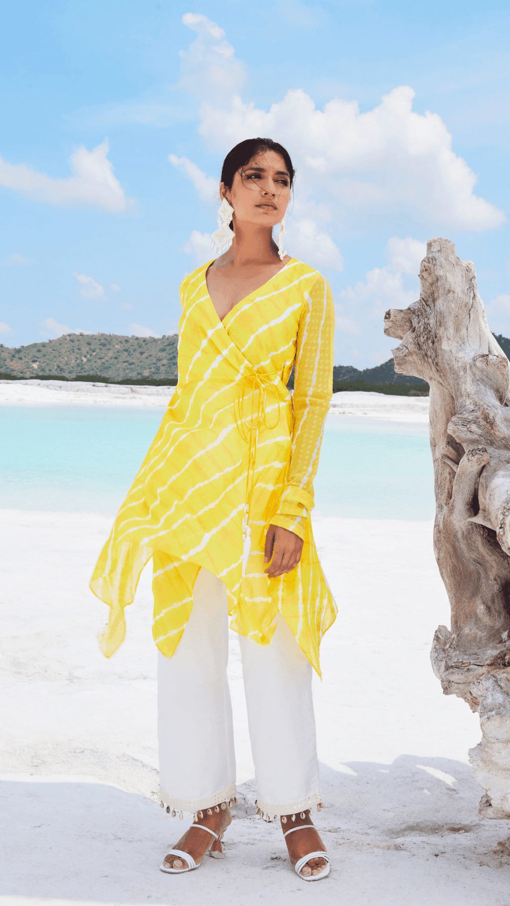 ZAARYA KURTA & PANTS - Yellow - Monk & Mei