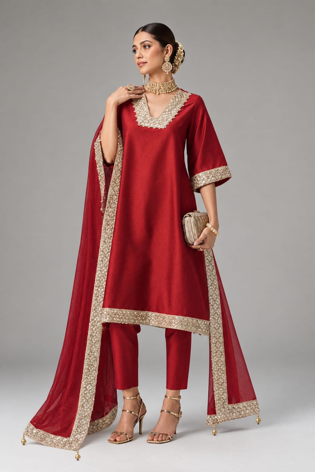 Zohra Set - Red