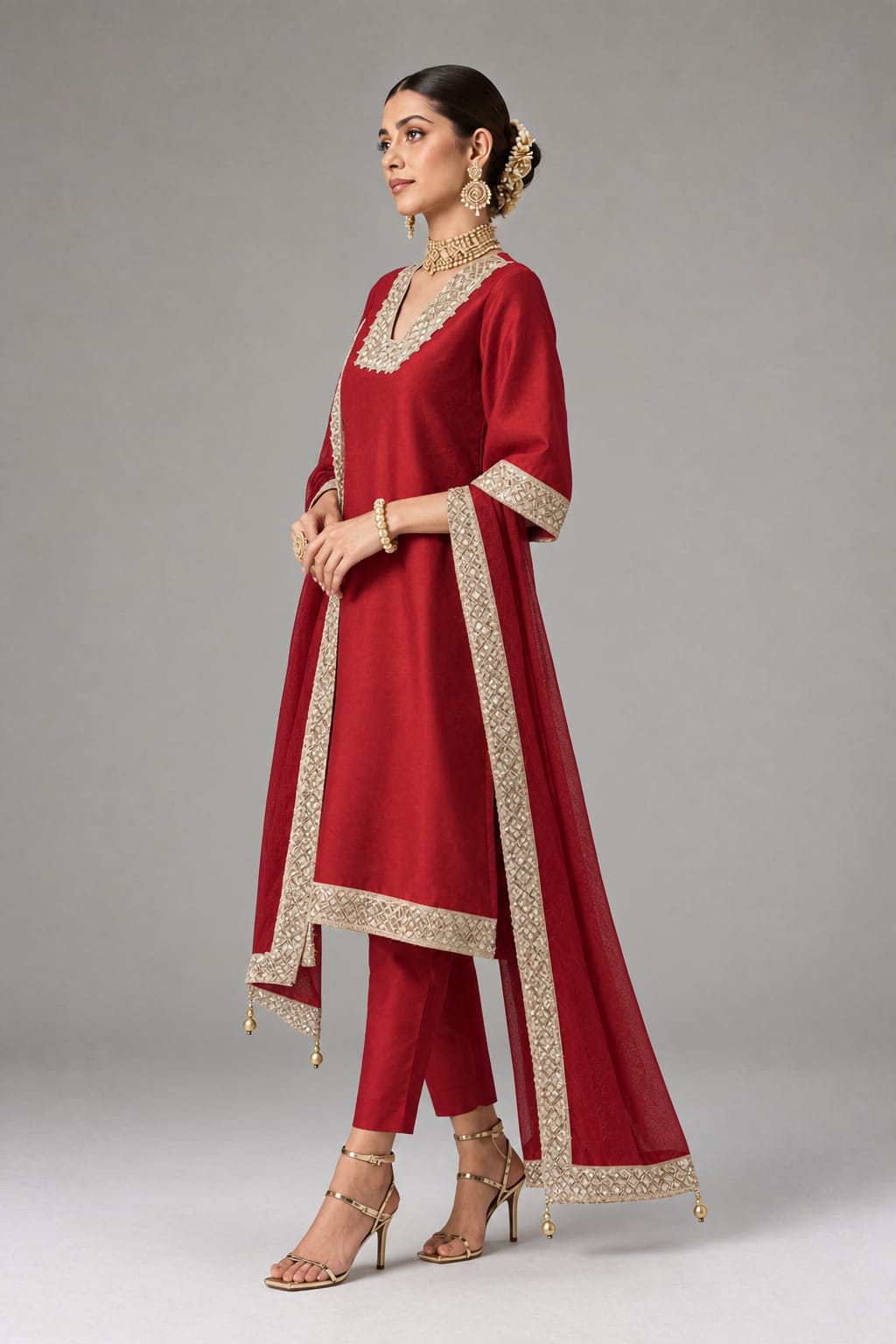 Zohra Set - Red