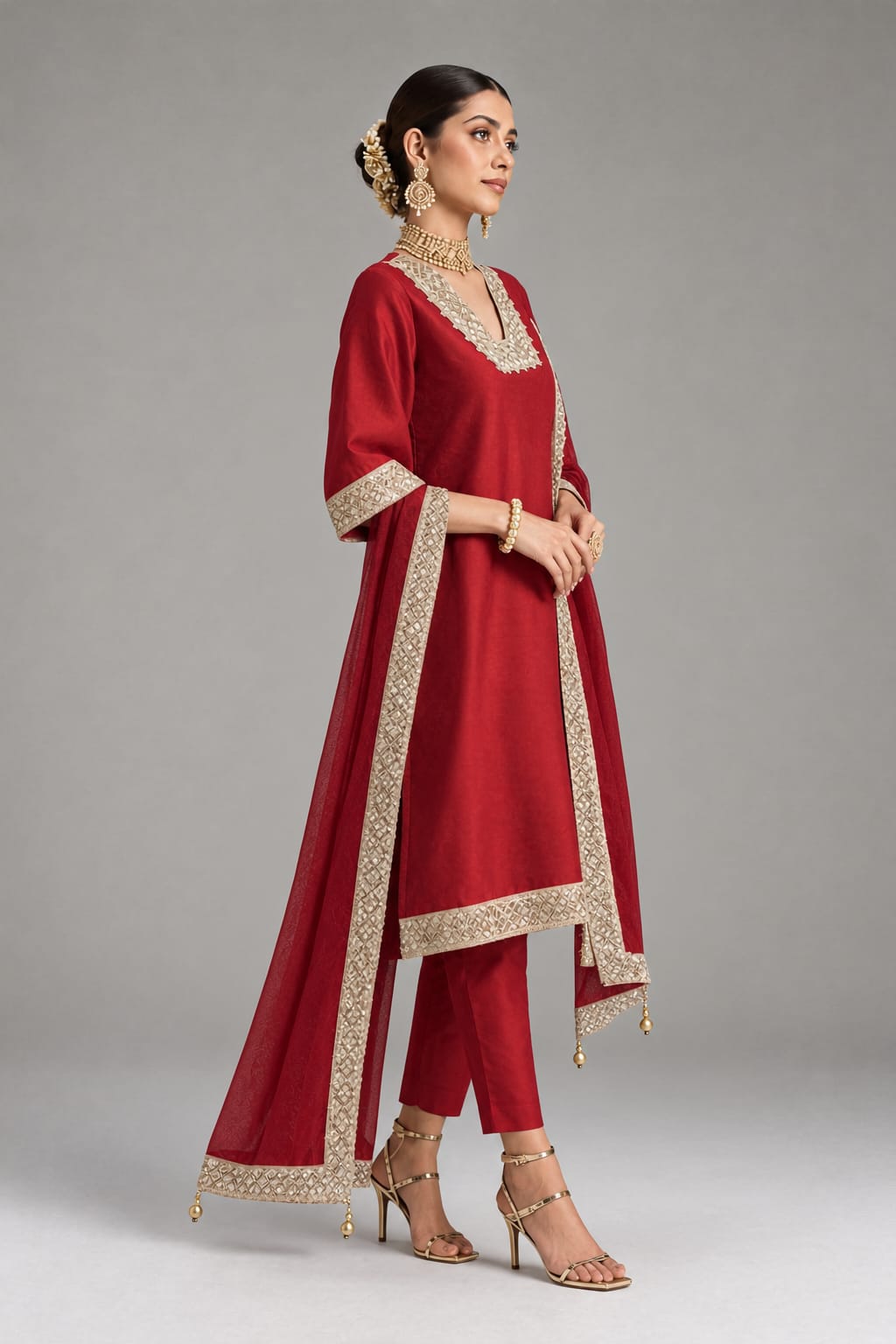 Zohra Set - Red