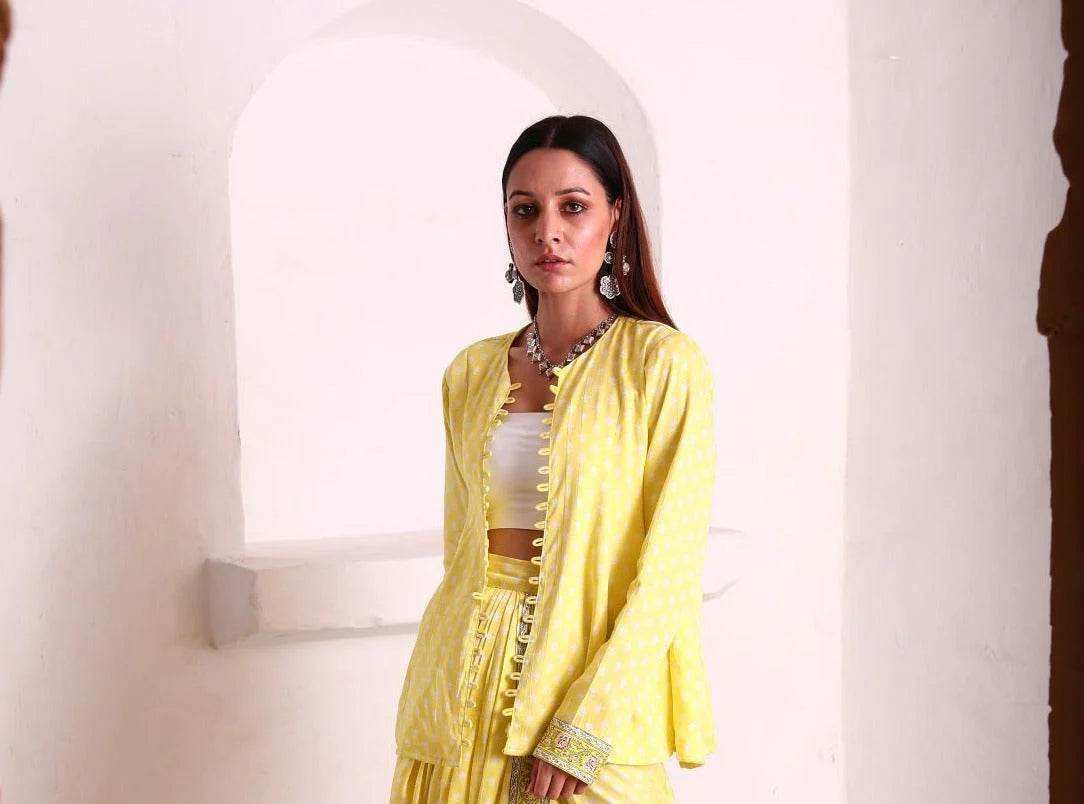 Uff Designer Jacket - Yellow - Monk & Mei