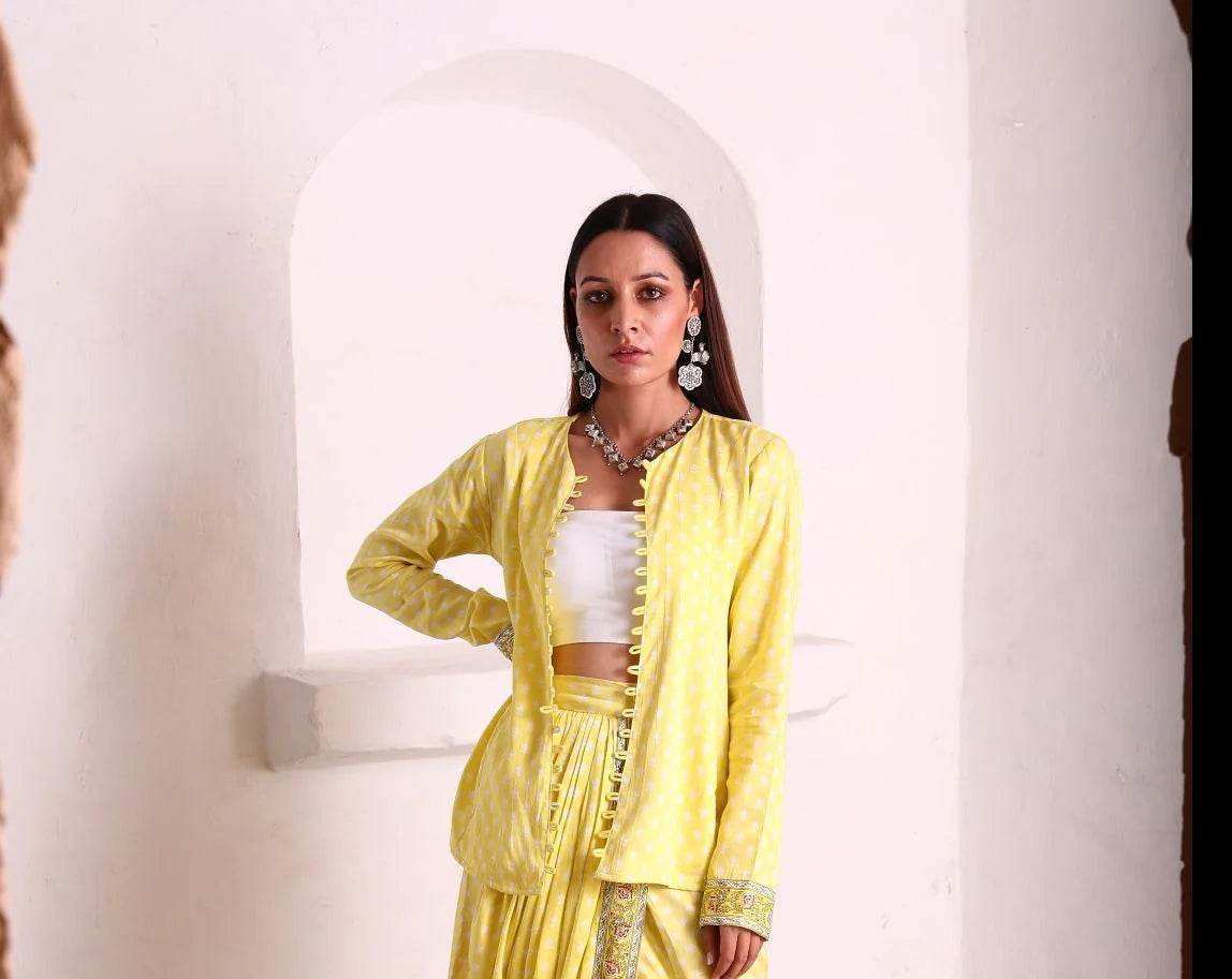 Uff Designer Jacket - Yellow - Monk & Mei