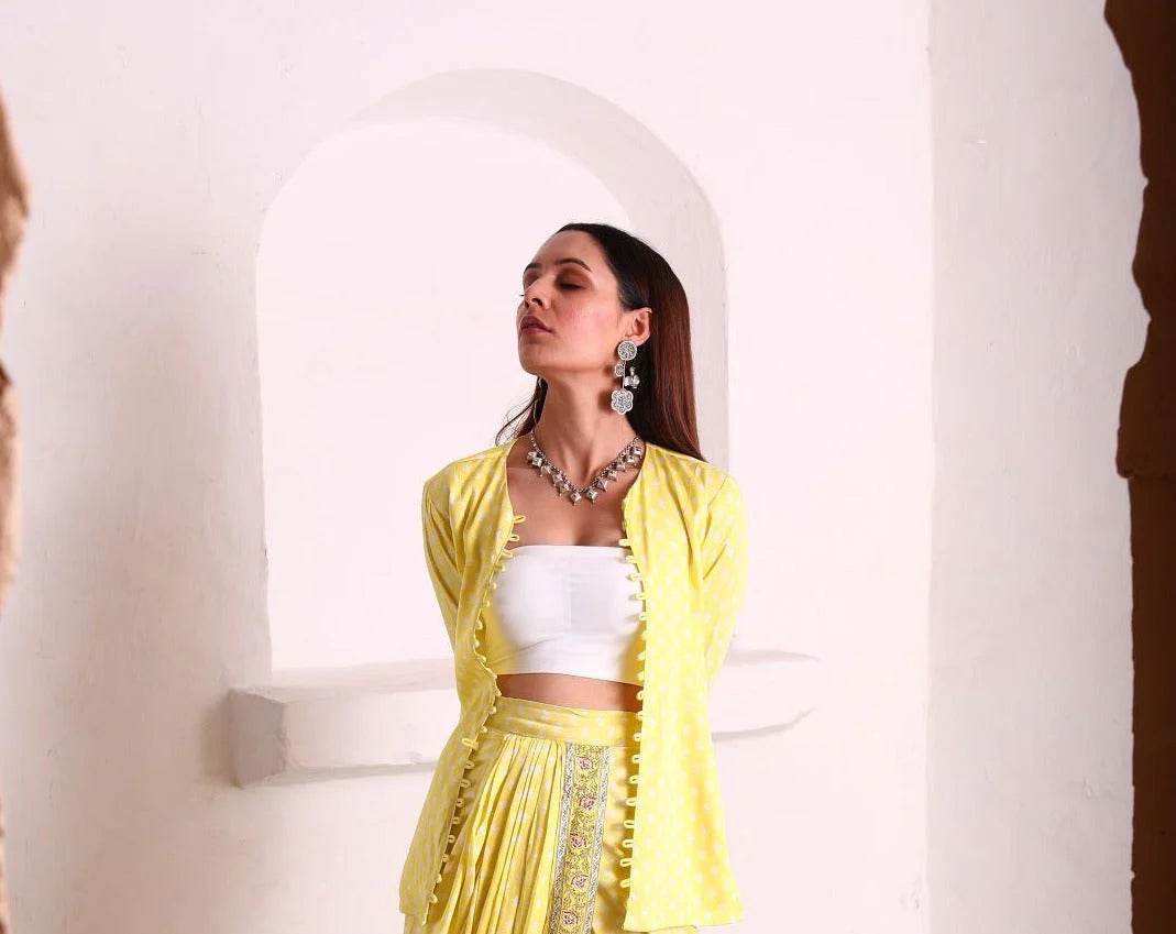 Uff Designer Jacket - Yellow - Monk & Mei