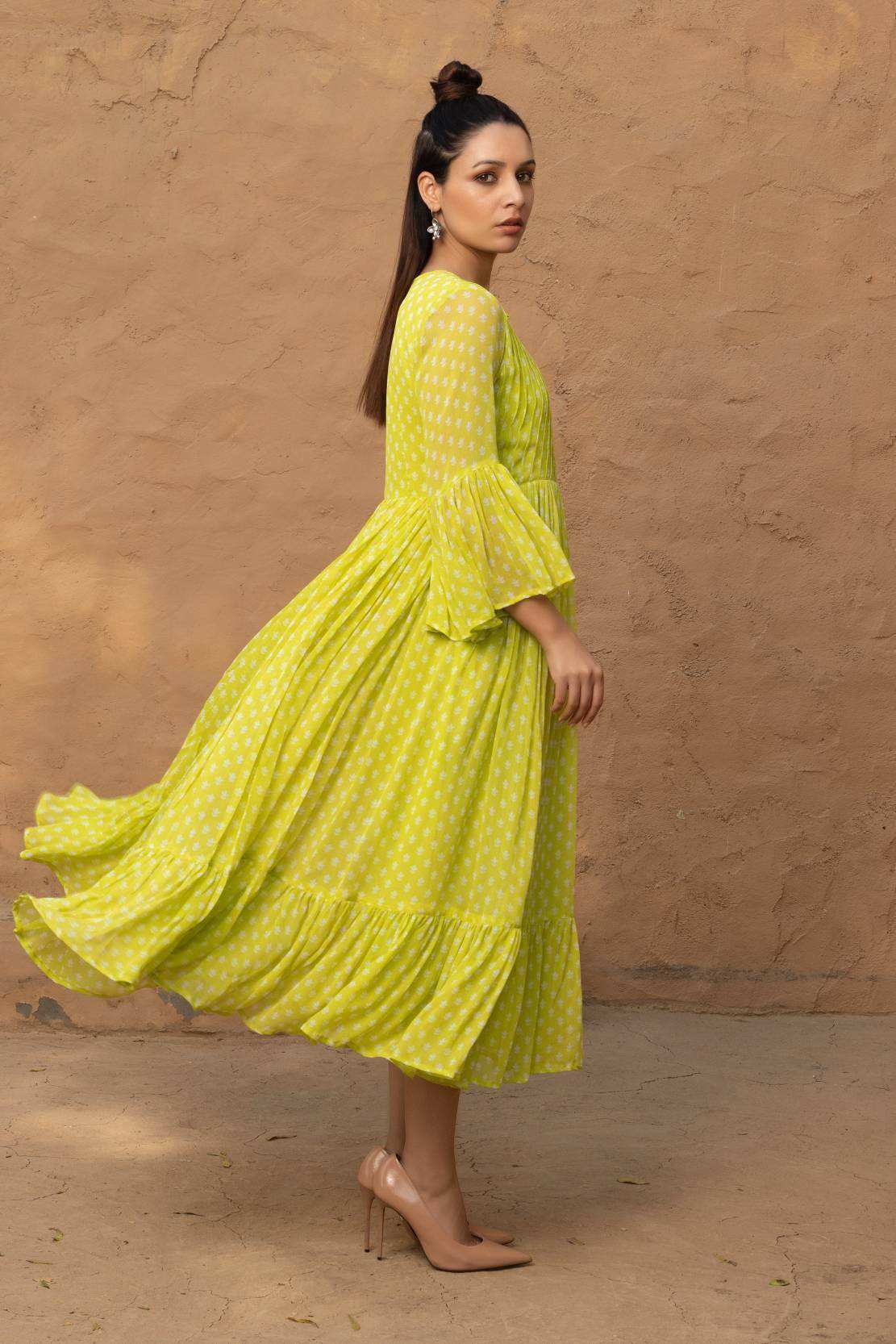 Bliss Dress - Grass green - Monk & Mei