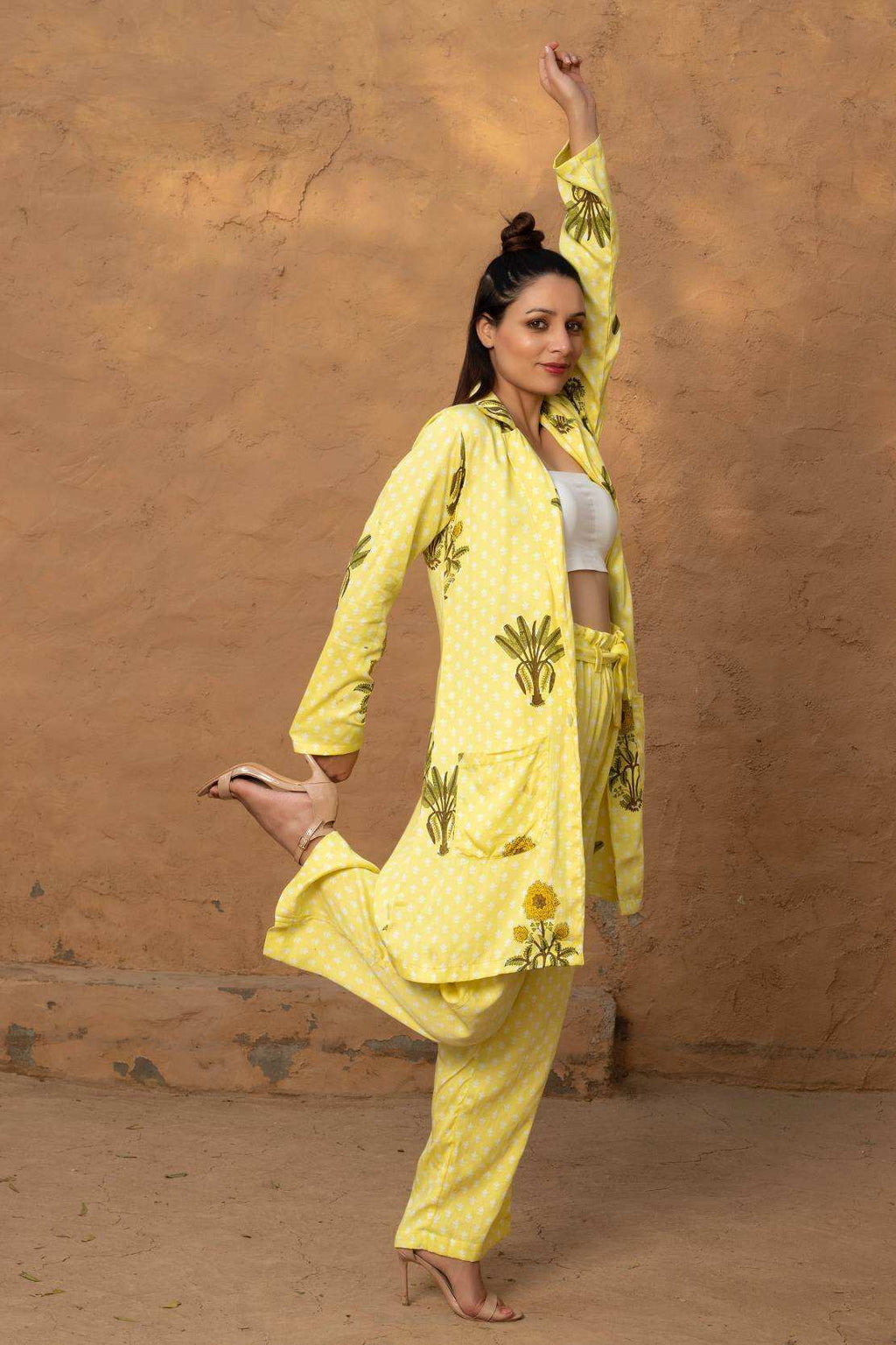 Ziva Pant Suit - Yellow - Monk & Mei