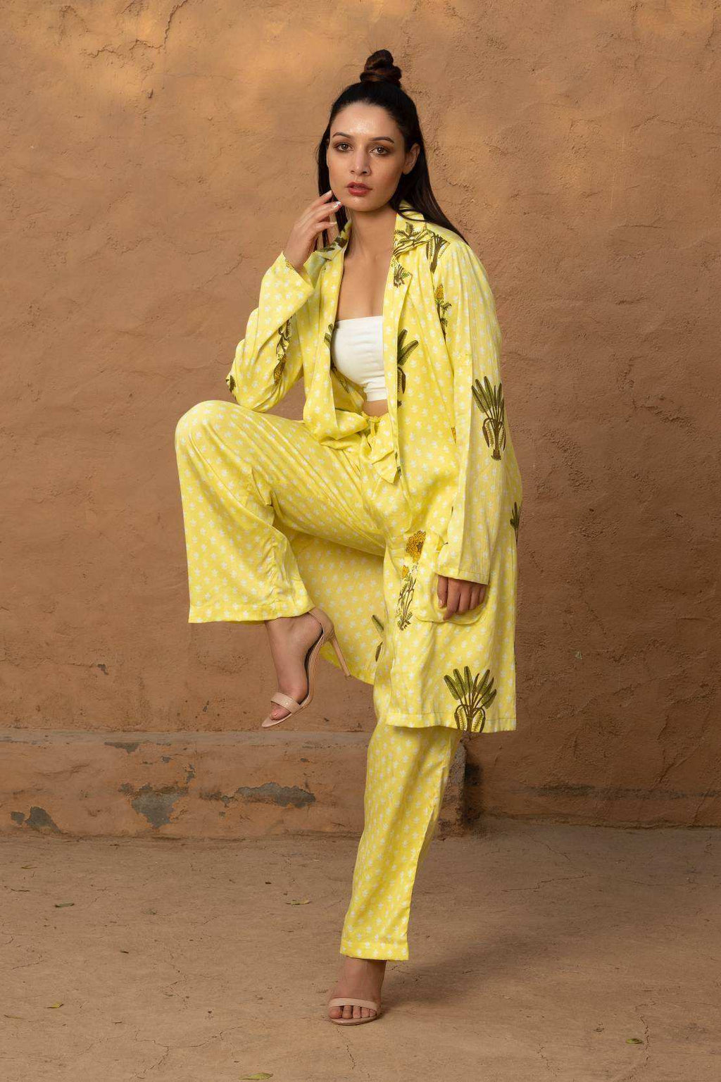 Ziva Pant Suit - Yellow - Monk & Mei