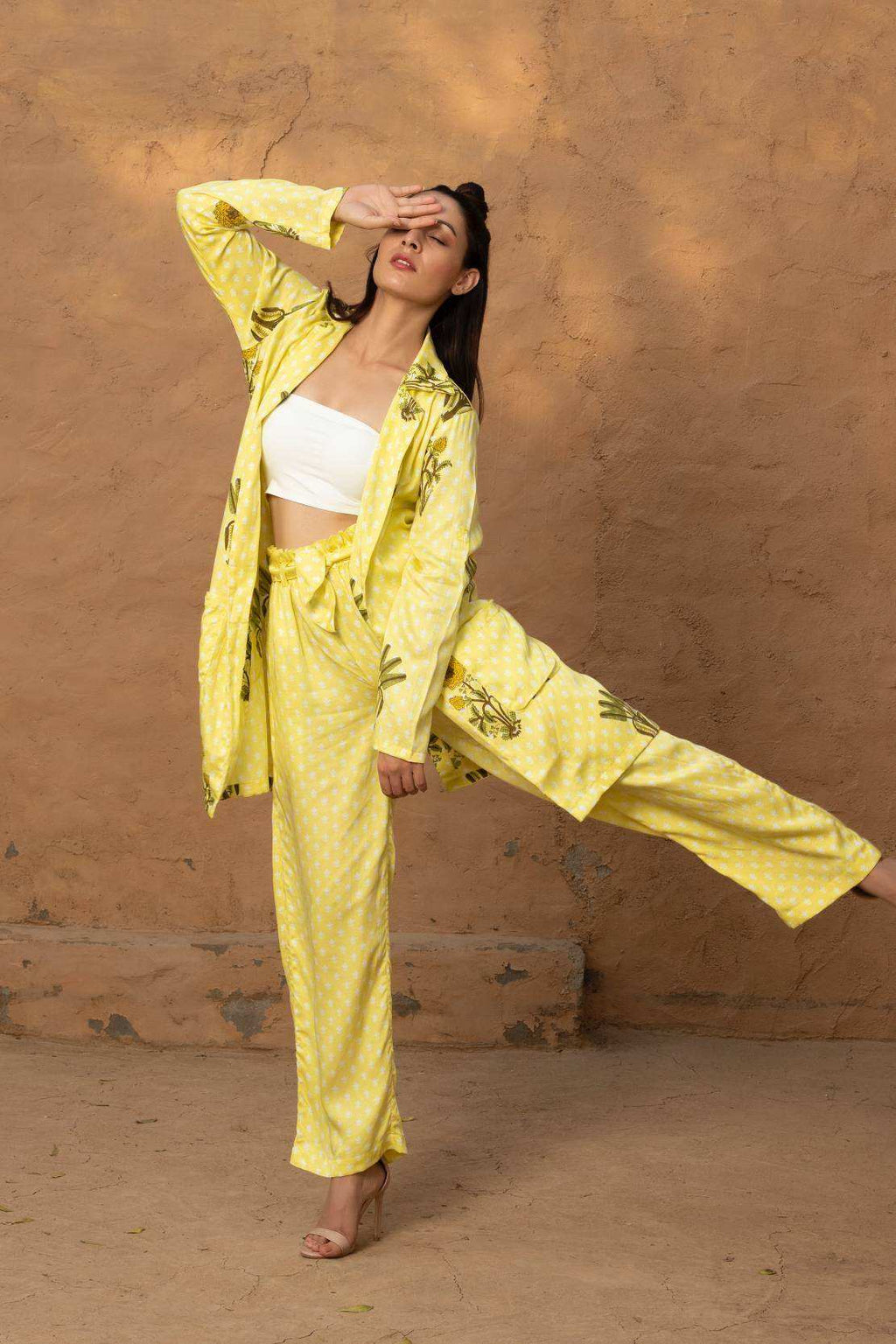 Ziva Pant Suit - Yellow - Monk & Mei
