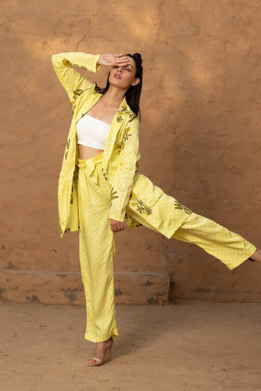 Ziva Pant Suit - Yellow