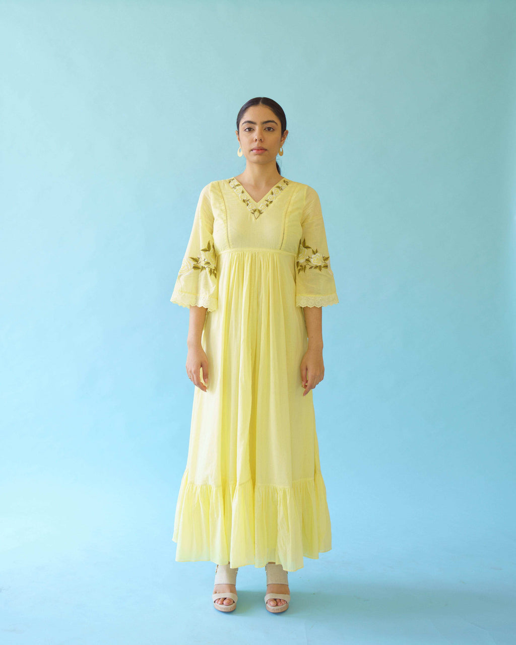 OLIVIA DRESS - Buttercup yellow - Monk & Mei