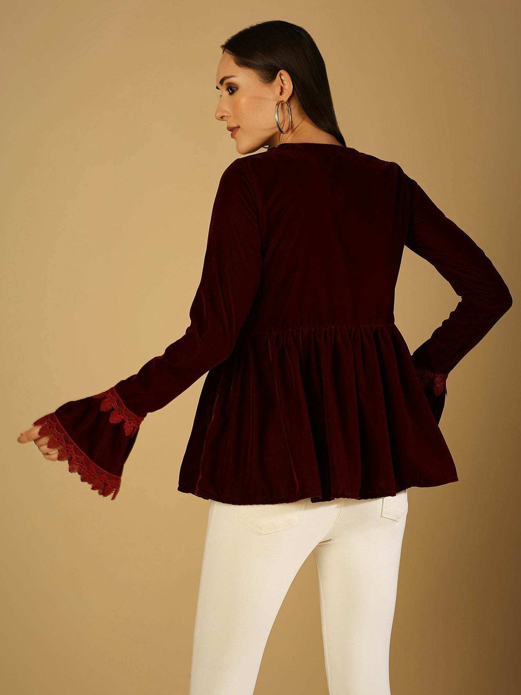 Taj-Jacket - Maroon - Monk & Mei