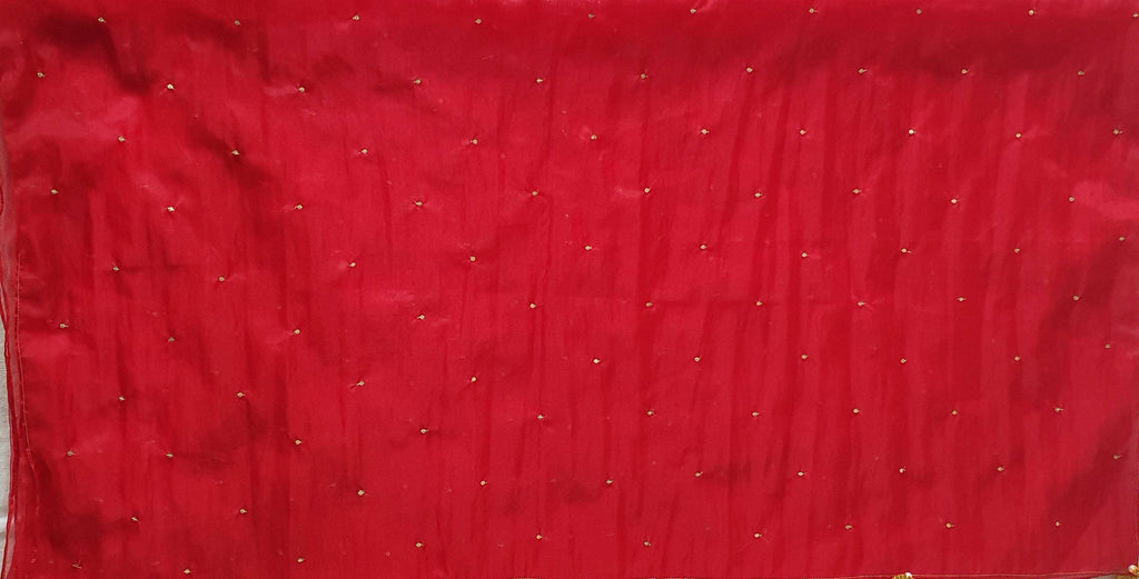 Rati Red Gold Dupatta - Monk & Mei