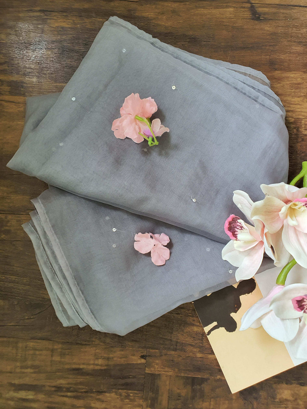 Suhasini Sequence embroidered Dupatta - Monk & Mei