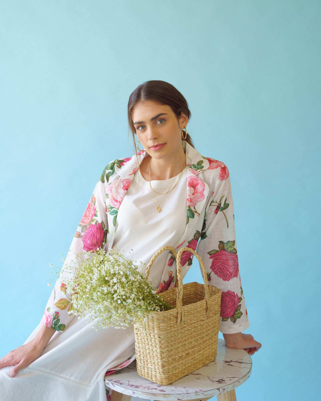 SPRING DRESS SET - Ivory white - Monk & Mei