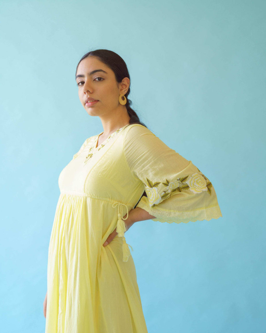 OLIVIA DRESS - Buttercup yellow - Monk & Mei
