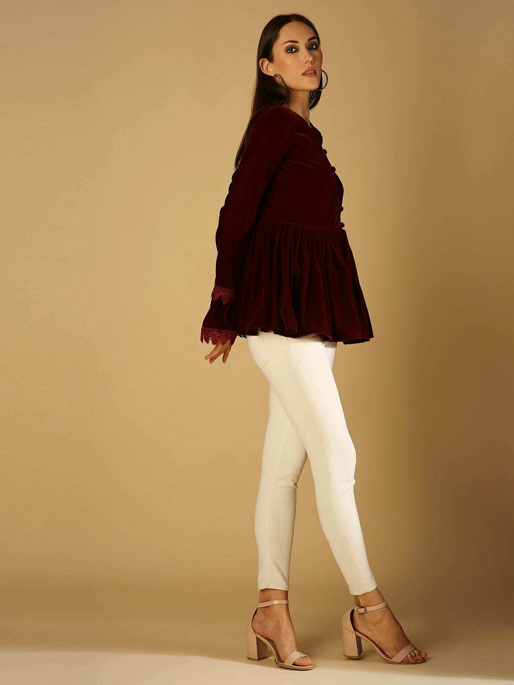 Taj-Jacket - Maroon - Monk & Mei
