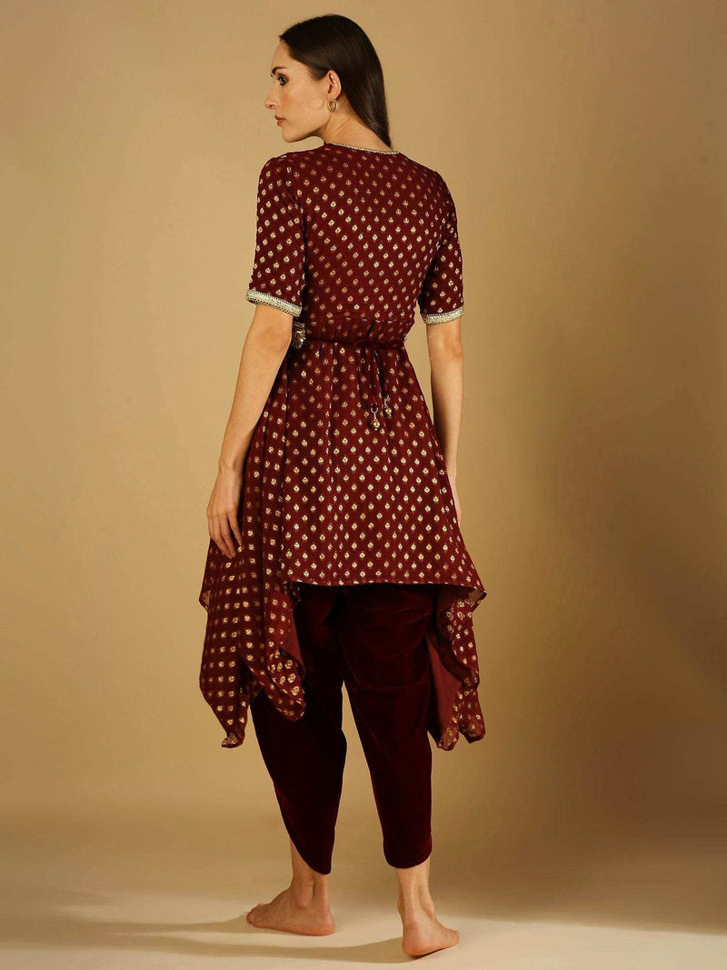 Tamanna-Kurta dhoti Set with Belt