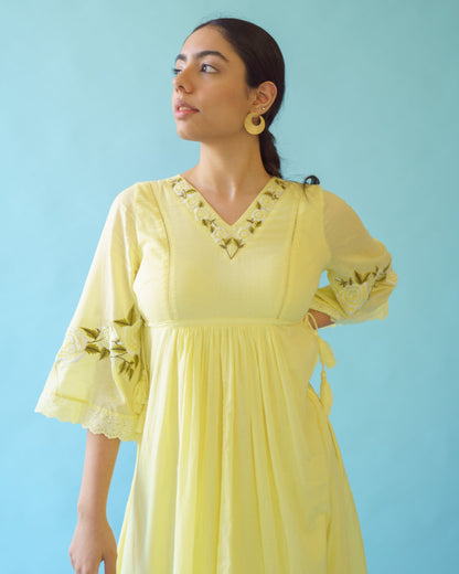 OLIVIA DRESS - Buttercup yellow